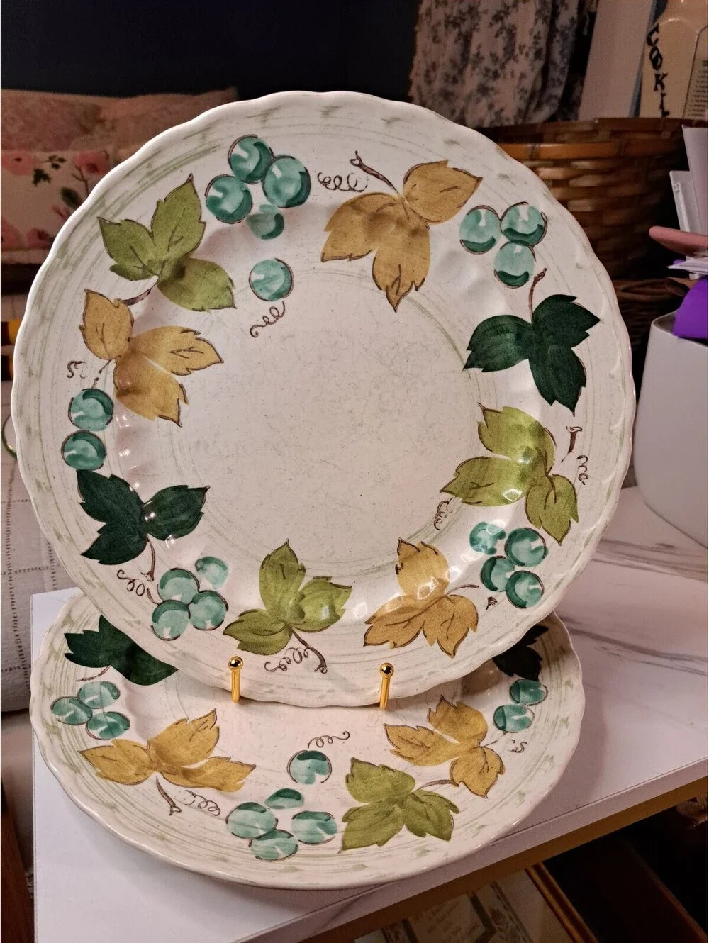 Vtg Set-2 Metlox Vernon Ware 